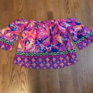 Lilly Pulitzer off the shoulder top